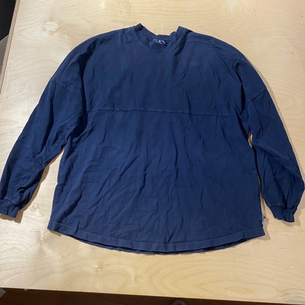 Spirit Jersey Men's Navy Blue Long Sleeve Shirt XXL (GW)